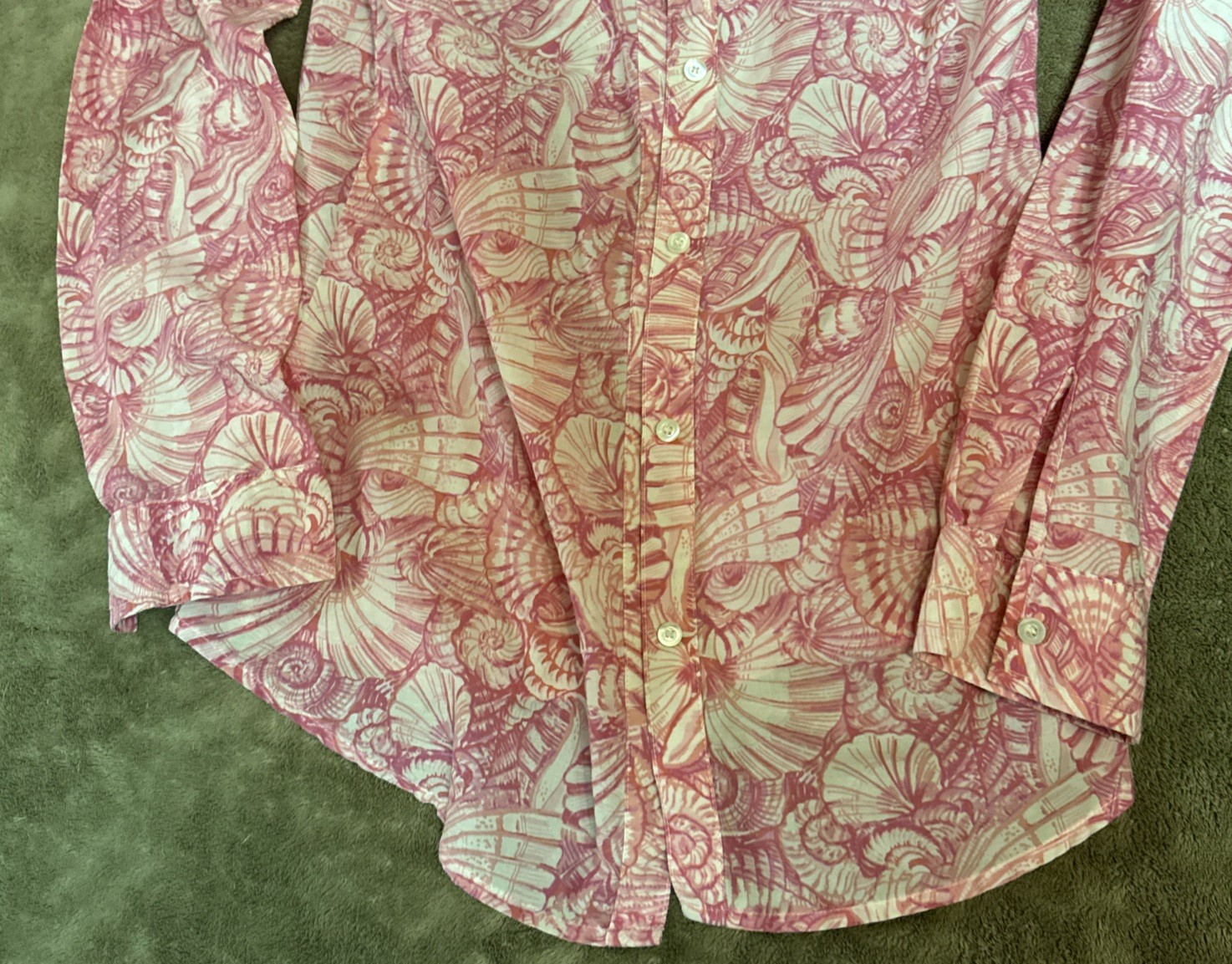 J.McLaughlin Seashell Long Sleeve Button Down Shi… - image 4