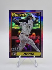  Zac Veen Rockies 2025 Topps Update Series - 1990 #U90-34 ❗️ PINK FOIL (RC) 🔥