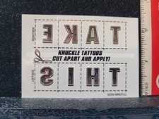 99 Cent Temporary Tattoo BUY ME NOW Shipped For Less Than 2.00 KNUCKLE TATTOO
