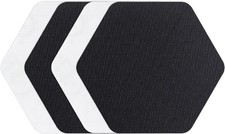 Gear Aid Tenacious Tape Hex Repair Patch Kit 3 in Nylon 4 Pack 2 Black 2 Clear