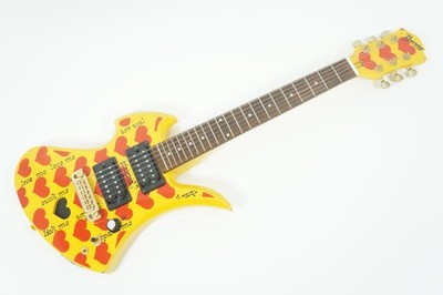 ギター BURNY YH-JR hide Yellow Heart Jr Burny YELLOW HEART Jr. YH-JR X JAPAN HIDE Built-in Speaker Travel