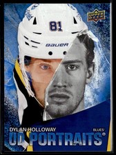 2025-26 Upper Deck Series 1 UD Portraits Speckle #P-5 Dylan Holloway