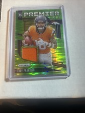 2024  Prizm - Premier Jerseys Troy Franklin #PJ-TFN Neon Green Pulsar (MEM, RC)