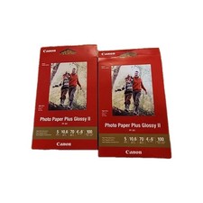 Canon Plus Glossy II PP-301 Inkjet 4x6 Photo Paper 2 Packs 200 Sheets Brand New