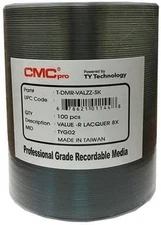 Cmc Pro/Taiyo Yuden DVD-R4.7GB/120MIN Valueline 8X/16X Silver Thermal Lacquer Cl