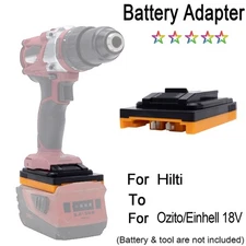 For Hilti 22V Li-ion Battery Adapter To Fits For Ozito/Einhell 18V Power Tools