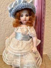 5.5 Repro Antique Bisque Bleuette French Doll Miniature Vintage Porcelain