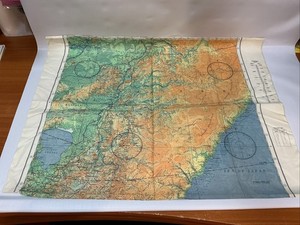 Genuine WWII Silk Escape Map China Manchuria and USSR