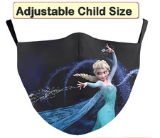 Children Face Mask Reusable Adjustable Washable Elsa Frozen US Seller Fast Ship