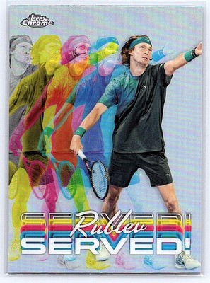 2024 Topps Chrome #SER-AR Andrey Rublev Served!
