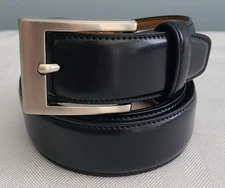 DMHJ Men’s Imitation Leather Belt Size 38-40 Cut Fit Black Length 45"