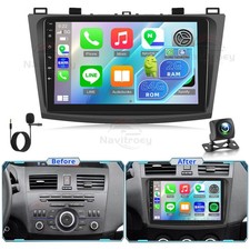 Per Mazda 3 2009-2013 BL 9" Android 15 Autoradio GPS Navi BT WIFI Carplay +Kam