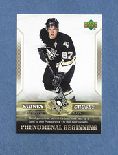 Sidney Crosby Rookie Upper deck 2006 Phenomenal Beginings Card # 18
