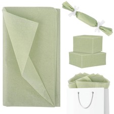 Sage Green Tissue Paper 60 Sheets 50 x 70cm Solid Color Gift Art Tissue Paper