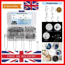 290 Pcs Safety Pins for Clothes, Large Medium Small Heavy Duty Safety Pins As...