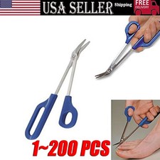 7.87" Toe Nail cutter Easy grip Long Handled Toenail Scissors Clippers Nippers