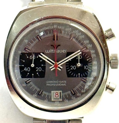 VINTAGE WITTNAUER CHRONO-DATE PROFESSIONAL ref. 5009 VALJOUX 7734 SERVICED