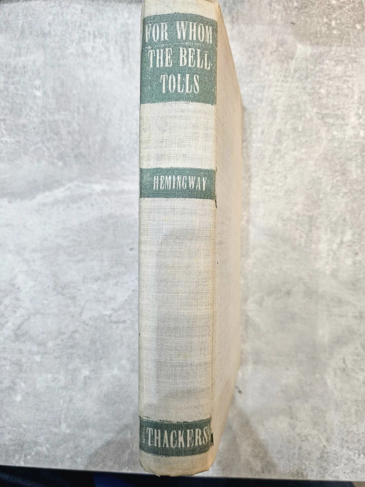 Rare Indian 1st Edition of "For Whom the Bell Tolls" signed by Ernest Hemingway  - Image 4 of 4