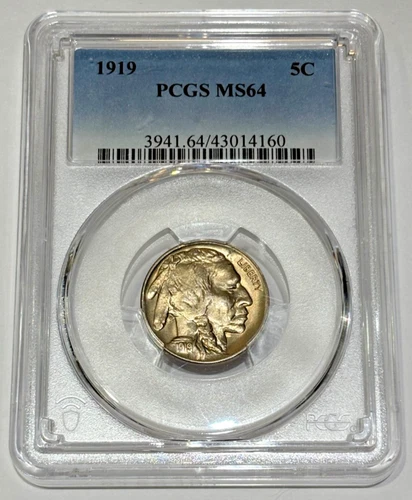 1919 Buffalo Indian Head Nickel PCGS MS 64