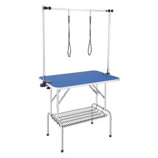 Pet Grooming Table Two Arms with Clamp, 36''x24'' Dog Grooming Station, Fo