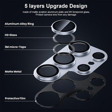 MAXSHIELD For Samsung Galaxy S24 S26 S25 Plus Ultra Metal Camera Lens Protector — image 6