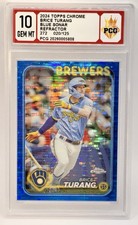 2024 Topps Chrome - Brice Turang #272 Blue Sonar Refractor /125