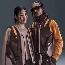 Nike ISPA Adapt Modular Vest Smoky Mauve Hooded Unisex Size Large HF6402-227