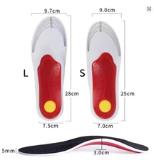 Orthotic Insoles High Arch Support Plantar Fasciitis Pain Relief Flatfoot Sole