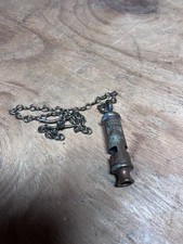 Military J.Hudson Birmingham Whistle With Chain