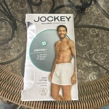 Jockey Men's Big Man Midway Briefs 2-Pack Boxer Fly Front Classic White, 4XL