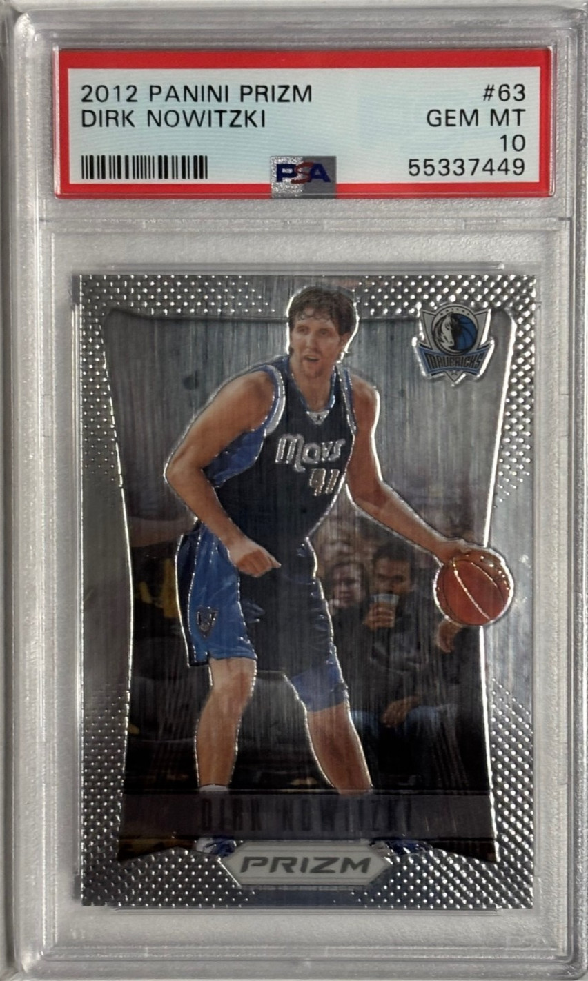 2012 Panini Prizm 63 Dirk Nowitzki GEM MT PSA 10