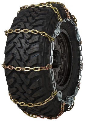 Quality Chain 3127SLC Wide Base 7mm Square Link Tire Chains Traction SUV Truck 