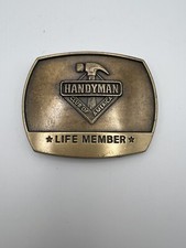 Vintage 1996 Handyman Club of America Life Member Belt Buckle