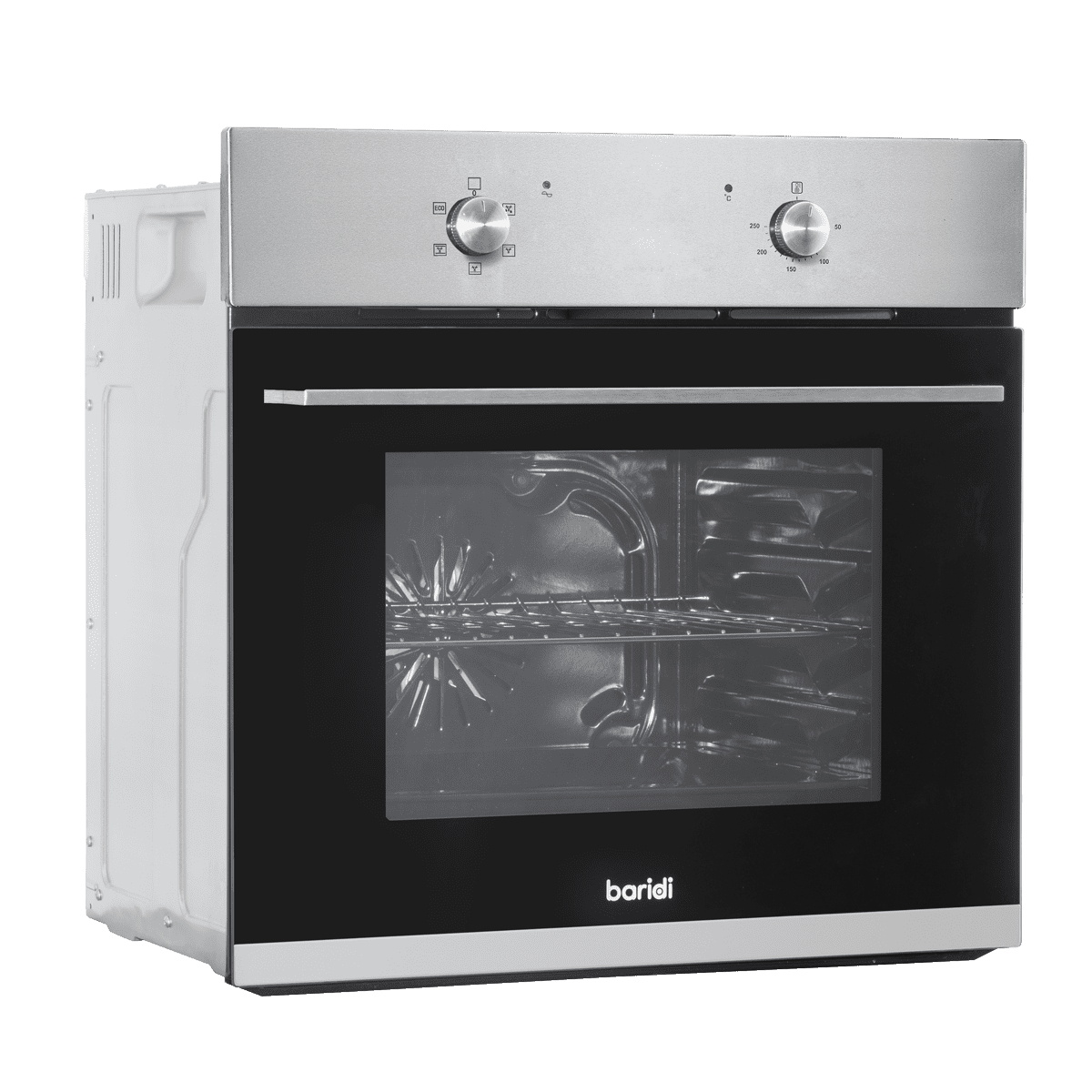 Baridi Black Integrated Fan-Assisted Electric Oven 60Cm 55L Capacity - /Stainless Steel - Image 4