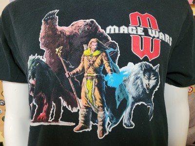 VTG Mage Wars RPG Board Game Promo T Shirt Large Nice Arcane 