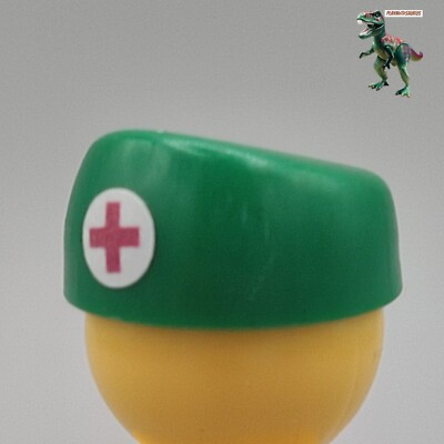 Playmobil gorro verde-cofia-medico-cirujano-quirofano-hospital