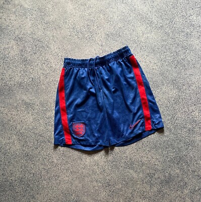 England Away Fußball Shorts 2020 2022 Fußball Nike Blau Herren Größe M