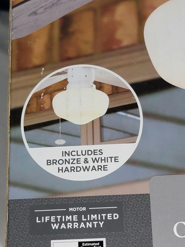 Better Homes & Gardens Indoor/Outdoor Ceiling Fan Light Kit Frosted Globe New!! - Picture 7 of 12