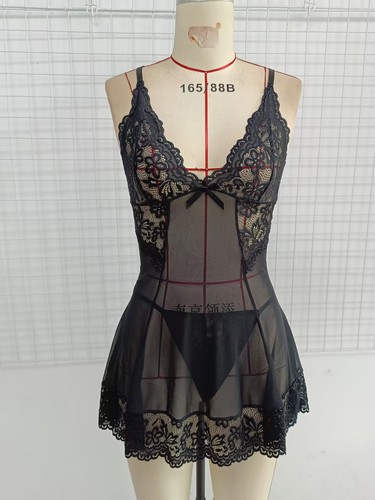 Women's Sexy Lace Lingerie Teddy Babydoll Underwear Nightgown Slip Dress Set US - Picture 46 of 78