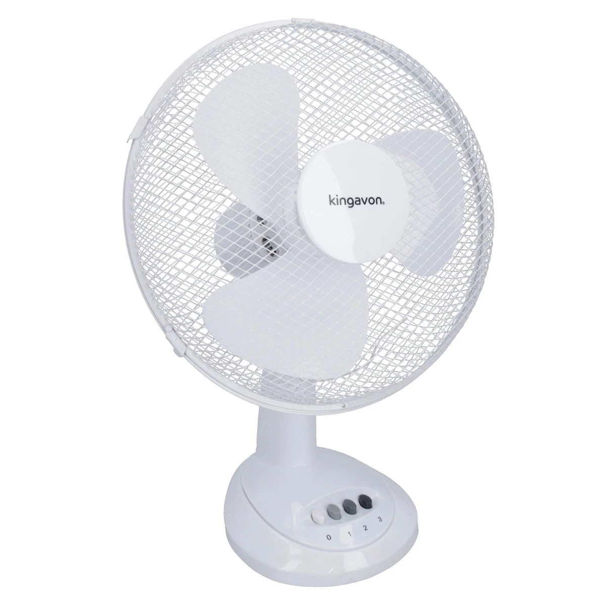 Ventilateur De Table DeKo Stratos B500 Chrome 30 Cm 3 Vitesses Oscillant