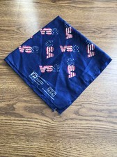 Paris Bandana USA Spellout RN 13960 Made in USA American Flag Colors