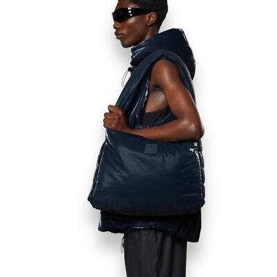 Rains Shoulder Bag Adult Blue Loop Ink Plush Waterproof Gorpcore Quilted Unisex