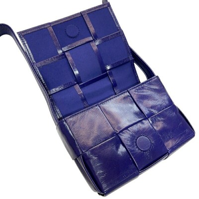BOTTEGA VENETA Candy Cassette 666688 Purple Nylon Leather Women