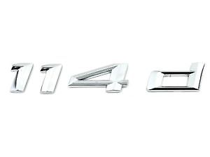 Emblème chromé pour couvercle de coffre BMW F20 114D, logo 7354082 51147354082