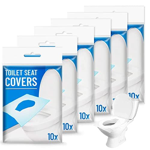 ZEACCT 60 Pezzi Copriwater USA e Getta Igienici/Coprivater USA w Getta, (p5Y)