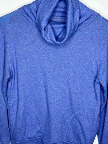 Z By Zella Cowl Neck Sweater Girls Size Medium 8-10 Long Sleeve Blue - Picture 3 of 4