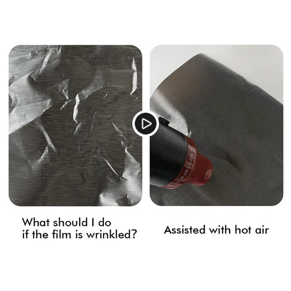 Matt Brushed Aluminum Vinyl Wrap Car Film Self-adhesive Sticker Scratches Film  - Image 4 of 4