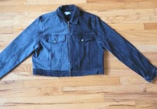JEAN DENIM Casual CROPPED JACKET TWO SHADES OF GRAY Woman Girl Teen Sz S