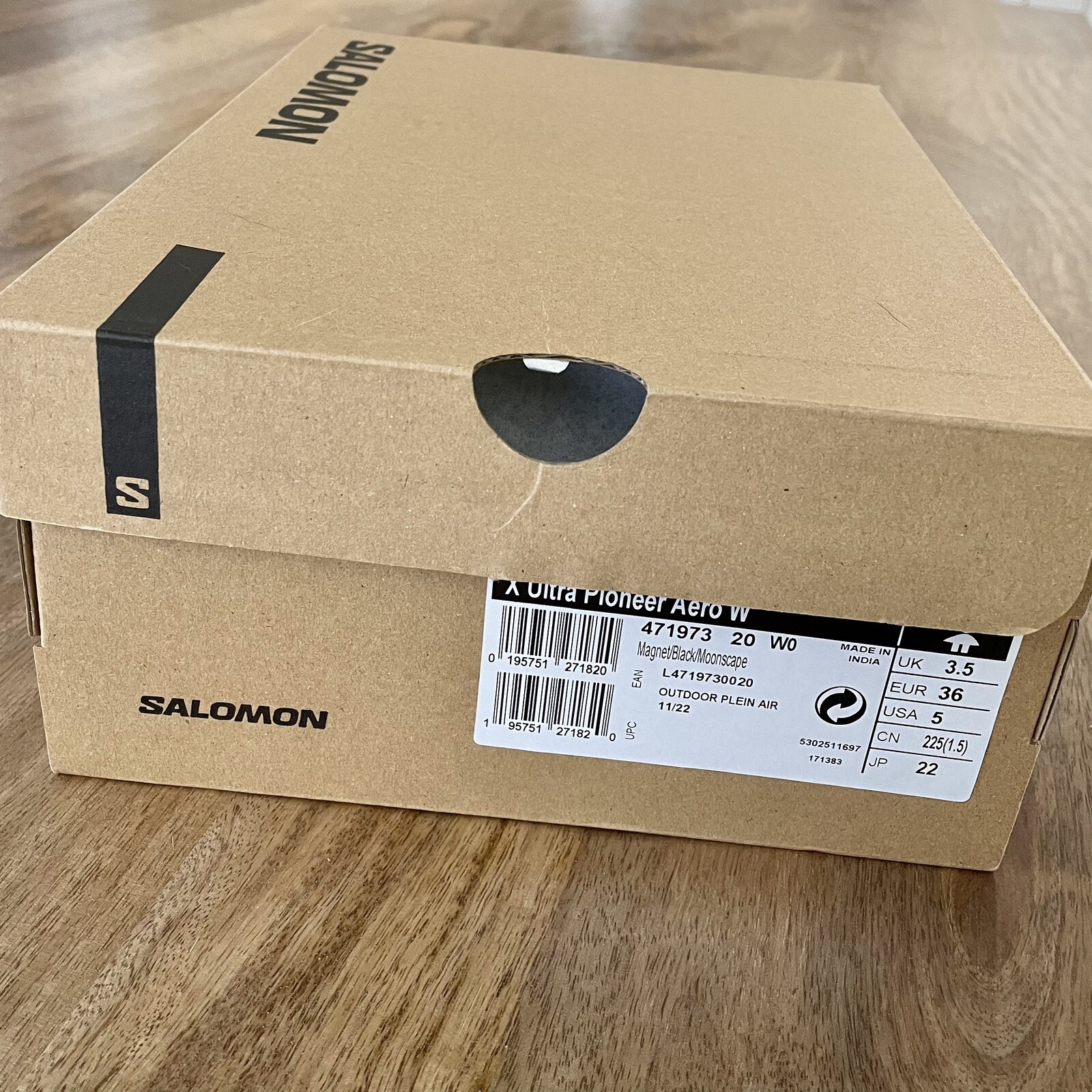 Salomon X Ultra Pioneer Aero scarpe da trekking donna magnete nero paesaggio lunare taglia 5