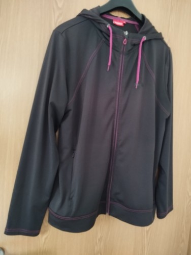VITTORIO ROSSI Sportjacke Größe 44, schwarz, Kapuze, Outdoor, Fitness